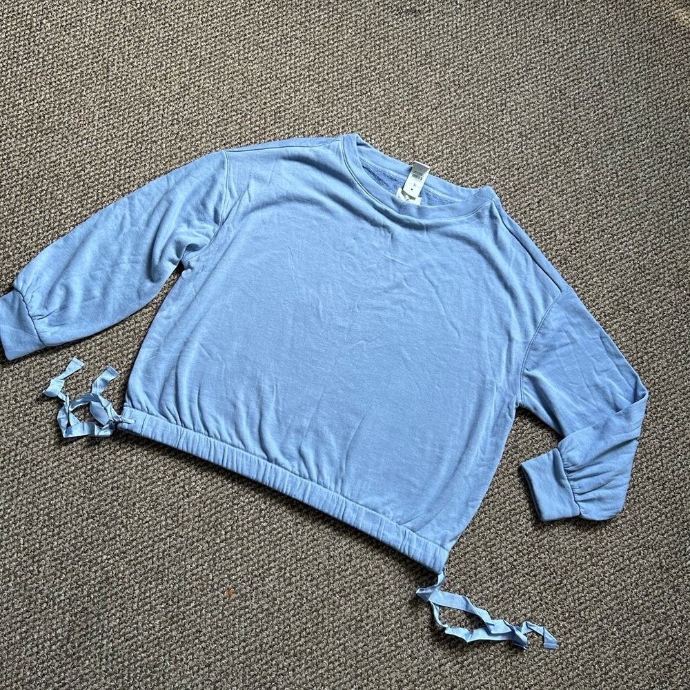 NWT Lou & Grey Soft Blue Knit top sweater